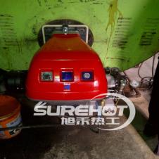 天津南水北調某項目鍋爐房 利雅路燃燒器RL190燃燒器 安裝調